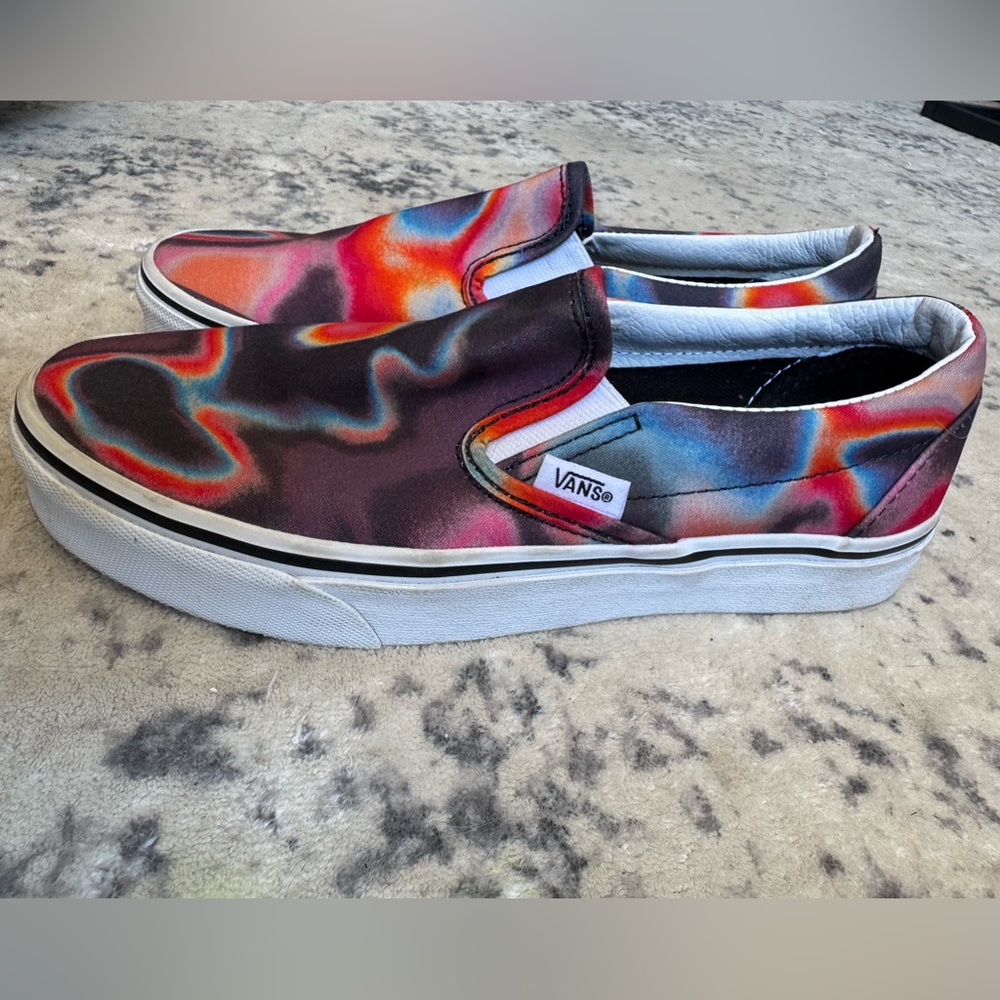 VANS Classic Slip-On "Dark Aura" Multicoloured Sneakers US Womens 7 / Mens 5.5